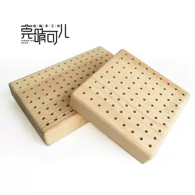 Model Wood block wood insert skeleton seat soft pottery ultra-light soil special wooden perforated bottom insert sculpture model