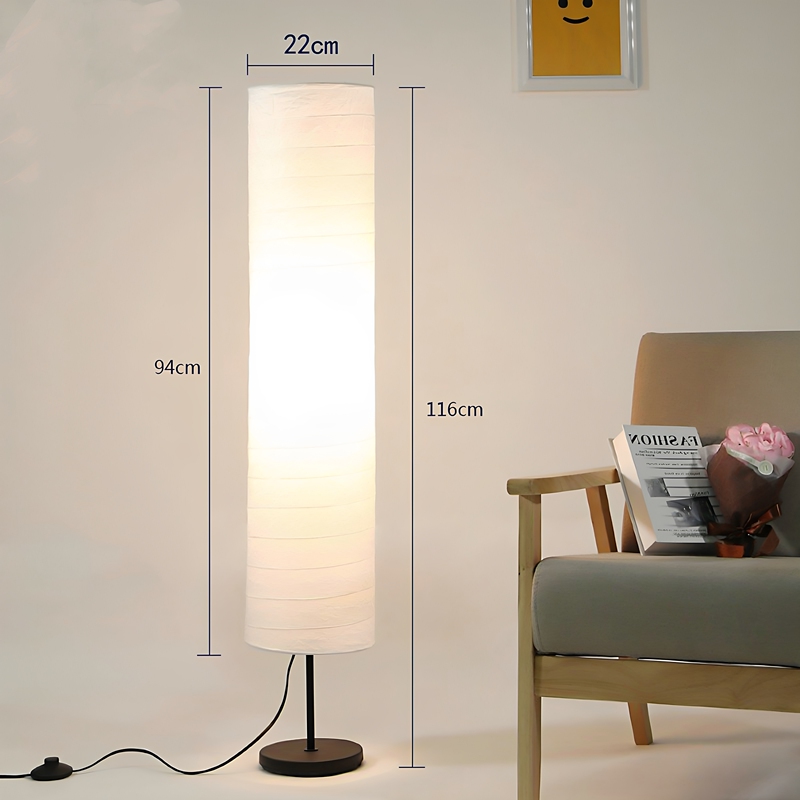 Nordic Floor Lamp Paper Lantern Lighting Chandelier Bedroom Floor Lamp Simple Japanese Style Decoration Helmo Vertical Column Lamp Nordic Floor Lamp Paper Lantern Lighting Chandelier Bedroom Floor Lamp Simple Japanese Style Decoration Helmo Vertical Column Lamp