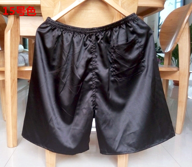 Tô Châu Summer Silk Big Quần short Mô phỏng Quần lụa Quần biển Phòng tắm hơi Quần short phòng tắm - Quần bãi biển 	bộ quần áo đi biển gia đình	