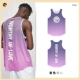 Градиентный фиолетовый жилет (свободный)