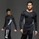 Áo thun thể thao dài tay màu đen và bạc mùa thu đông mùa đông Zhanhuang ưu tú tập luyện bóng rổ quần thể thao thoáng khí áo thun the thao nam adidas có cổ