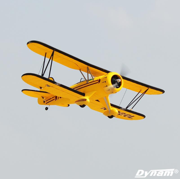 Dynam WACO YMF5D intelligent biplane electric model airplane remote