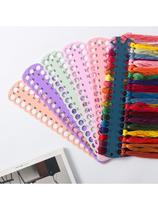 Cartoon cross stitch tools for embroidery simple Su embroidery thread wooden small thread board handmade animal embroidery