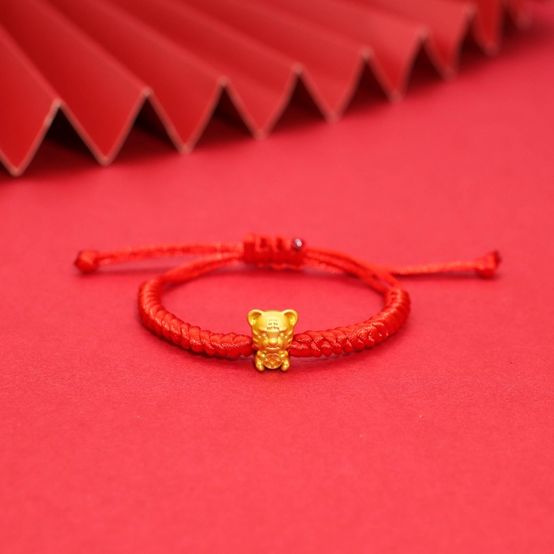 Red String Five Blessings Tiger New Year Bracelet Couple Style Bracelet Year of the Tiger Hand Accessory Tiger Bracelet Red String Red Color Red String Five Blessings Tiger New Year Bracelet Couple Style Bracelet Year of the Tiger Hand Accessory Tiger Bracelet Red String Red Color