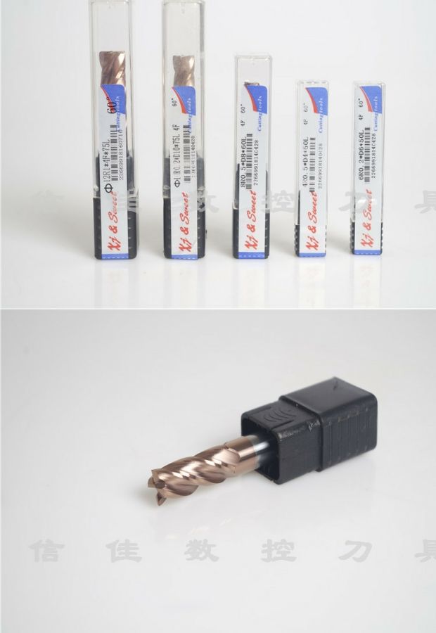 lưỡi cưa hợp kim cắt inox SWEET60 độ vonfram thép phay dao phay hợp kim phay cuối nhà máy 2 lưỡi 4 lưỡi tròn mũi phay phay tiêu chuẩn dài lưỡi - Dụng cụ cắt mui khoan go