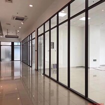 Shenzhen new office high partition conference room single glass tempered partition exhibition hall hotel mobile partition wall