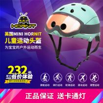 British MINI HORNIT childrens baby bicycle skateboard balance sliding step wheel sliding sports helmet half helmet