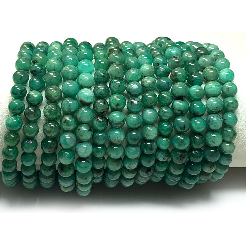Natural Emerald Bracelet for Couples Single Circle Crystal Round Jewelry Semi-Precious Stone Bracelet Natural Emerald Bracelet for Couples Single Circle Crystal Round Jewelry Semi-Precious Stone Bracelet