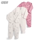 Spot Anh mama & papas baby jumpsuit cotton cho bé jumpsuit cotton hữu cơ romper 3 miếng - Áo liền quần