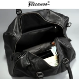 Мужская вместительная и большая кожаная портативная сумка для путешествий для отдыха, в корейском стиле