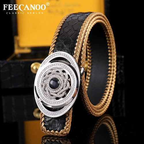 Высококлассный золотой ремень для отдыха, мужские изысканные плетеные штаны ручной работы