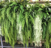 Simulation Fern large Persian leaf plant wall decoration fake leaf green plant Persian flower arrangement with grass wall hanging wedding material