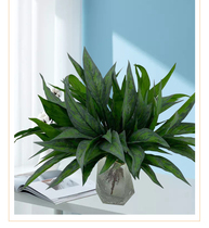 New green plant simulation film markings palm leaf flower box decoration fake plant green plant wall landscaping restaurant with leaves