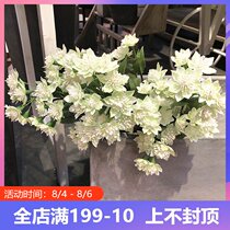 Simulation single branch fresh small needle chrysanthemum floral home decoration high-quality flower arrangement Forest photography props placement floral art