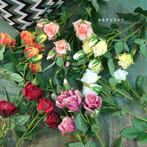 ins high simulation flower budding rose single branch living room fake flower decoration silk flower arrangement decoration floral art high quality