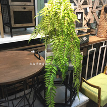 High-grade hanging super large Persian grass simulation fern green plant wall-mounted wedding decoration home engineering landscaping plants