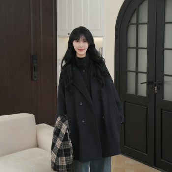 Wool coat korean style temperament fashion coat