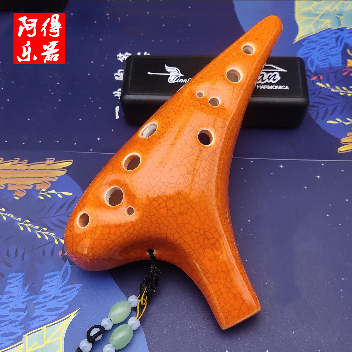 12 holes beginning specialty entry retro hand painted pipe twelve hole middle tone C tuning of large gift package church
