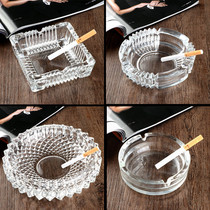 Ashtray creative glass ashtray European crystal fashion large personality car ashtray transparent