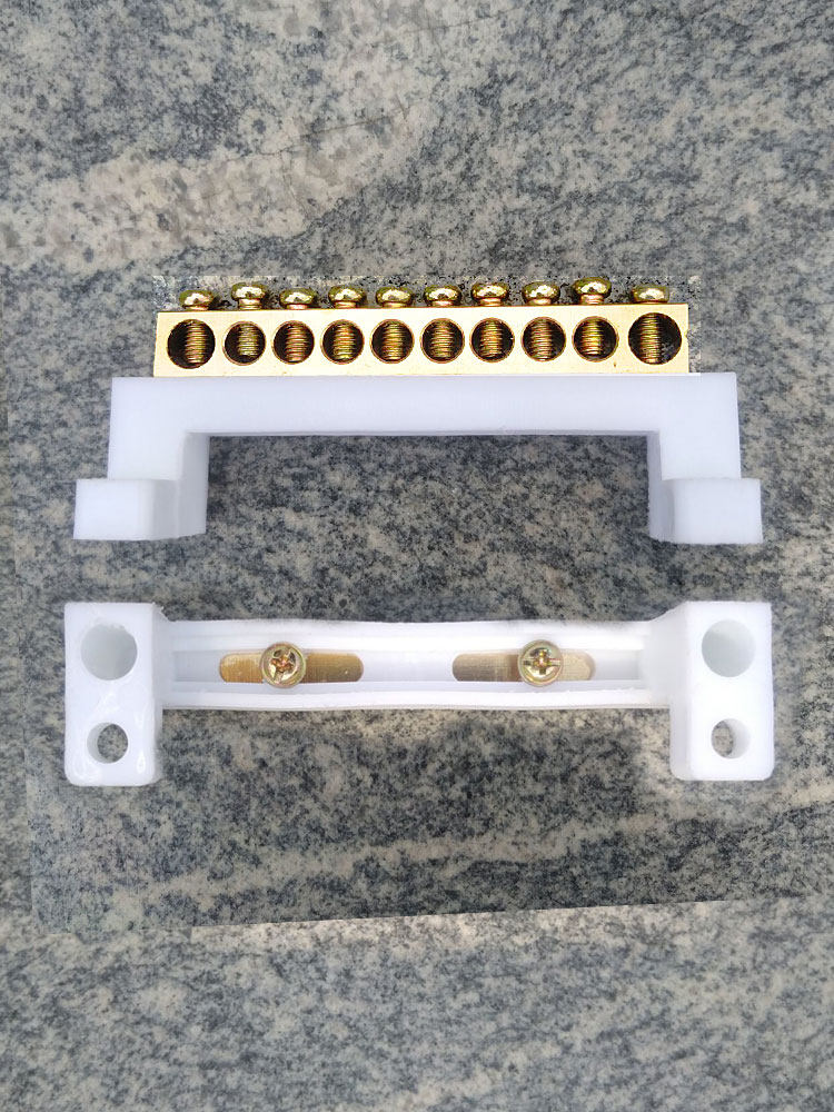 Terminal block Zero wire row Ground wire row 10 bus row Copper strip copper row 8*12 high current ten holes with seat