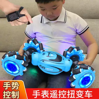 Children's remote control car large four-wheel drive toy car gesture sensing remote control car boy birthday gift 4-7-9 years old