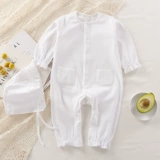 Детский демисезонный осенний хлопковый тонкий лонгслив подходит для мужчин и женщин для девочек для новорожденных, боди