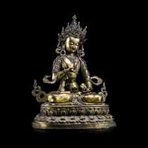 19 Century Le Bouddha dor du Népal Statue de King Jongang
