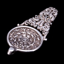 Naxis Tibetan Biography Tibetan Sterling Silver Jiugong Bagua Brand Accessories Antique Collection Supplies