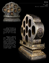 Naxi picks up nine grid Buddhist niche Tibetan Tibetan Buddhism Tibetan bronze gilt old Buddha statue antique collection