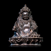 Naxi picks up Nepalese bronze yellow god of wealth supplies Buddha statues antique collection Buddha hall
