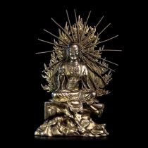 Naxi picks up Nepalese bronze gilt Kizang Bodhisattva supplies Buddha statues antique collection Buddha hall