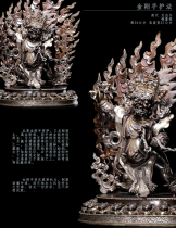 Naxi collection of Vajrayana Bodhisattva Nepal Copper gilt silver old Buddha statue Tibetan Buddhist antique antique collection