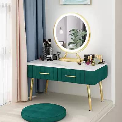 Light luxury simple bay window mini makeup table shelf storage table Small apartment modern tatami Japanese makeup table