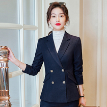 Advanced Feeling Gold Silver Silk Career Suit Woman Old Fengxiang Silver Building Zhou Tafu Six Foodie Jewelry Store Work Clothes Store Long Clothes