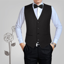  2021 Sleeveless suit vest mens professional suit vest Bank overalls Business interview formal vest waistcoat