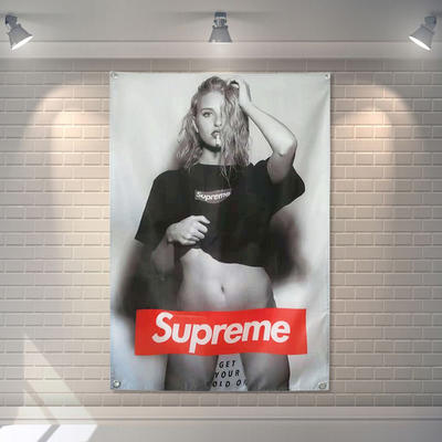 A trendy selfie background wall hanging fabric for a bar, studio, room, dormitory, bedroom, and bedside decoration wall painting