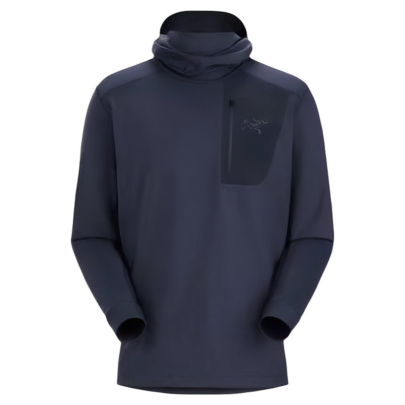 Arcteryx Rholt Lightweight Quick-Drying Hooded Inner Fleece Long-Sleeve Sweatshirt for Men