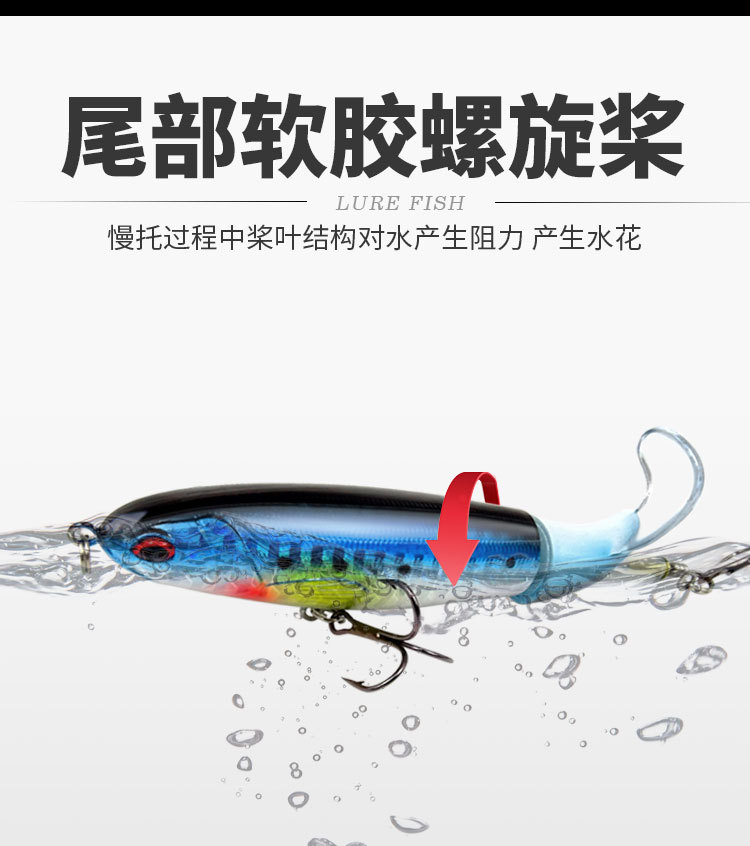 Suspending Whopper Plopper Fishing Lures Hard Baits Bass Trout Fresh Water Fishing Lure