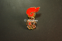 2008 Olympic Games commemorative badge torch relay logo Olympic five-ring badge commemorative medal