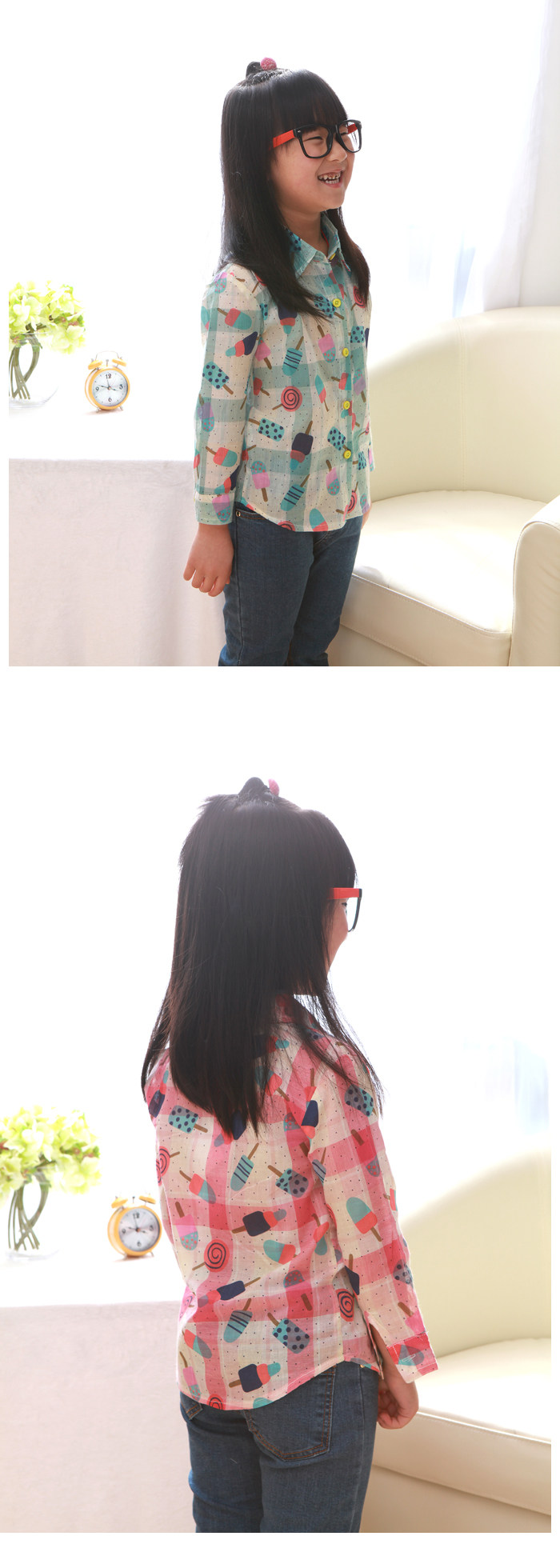 Chemise fille à manche longue - Ref 2086552 Image 15