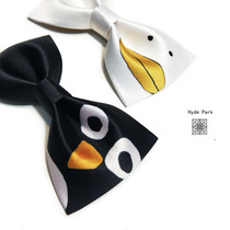 Hyde Park Wedding Groom Best Man Bow Tie Black White Couple Cartoon Brothers Men's Bow Collar