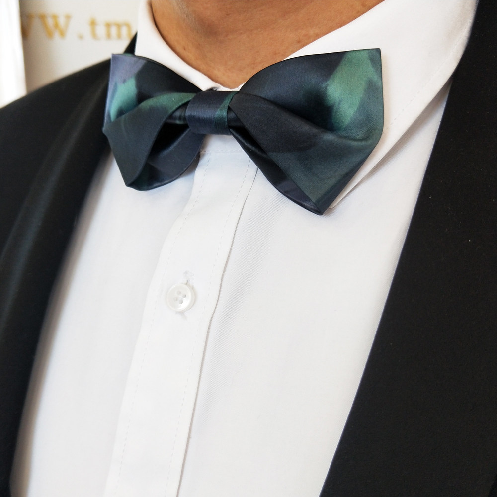 Hyde Park Bow Tie Male Wedding Wedding Groom Groomsmen Sen Department Fashion Dark Green Symphony Bow Neck Flower