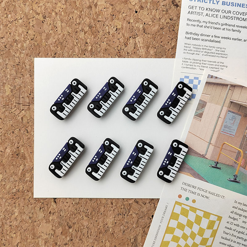 8 Loaded Electric Piano Electronic Organ Creativity Nail Music Soft Wood Board Felt Boards Message Board Display Board Trim Nail-Taobao