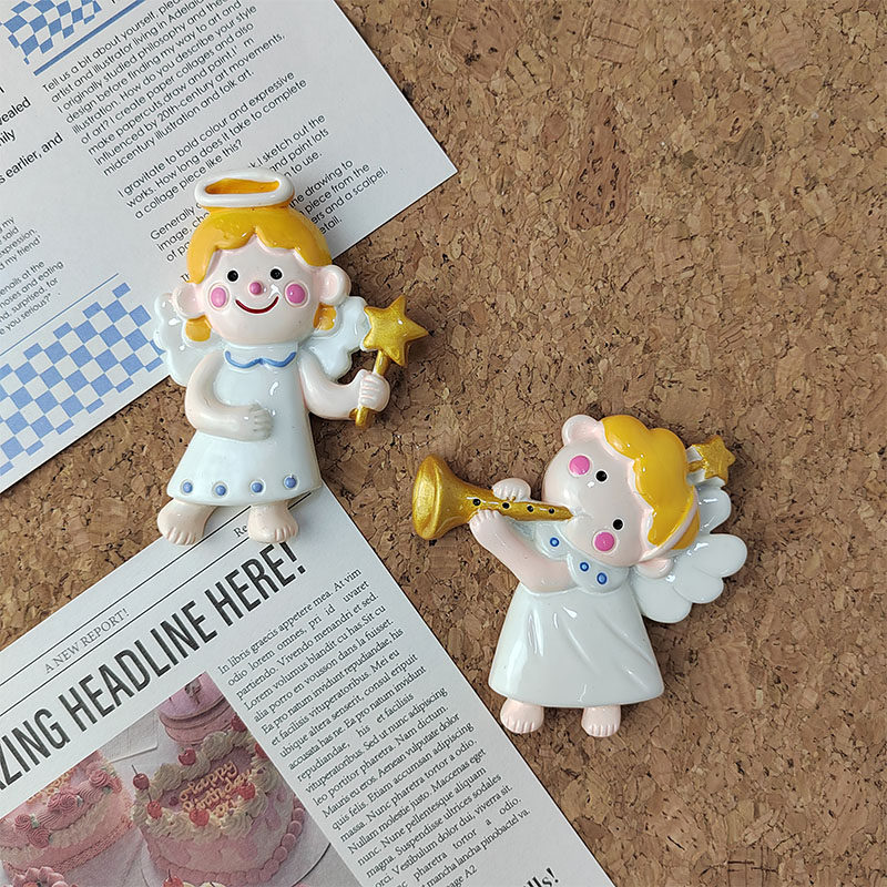 2 clothes big number cute angel picture nail soft wood wool board felt plate nursery school photo wall fixed decoration large press nail-Taobao