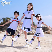 Kindergarten Garden Uniform Summer Clothing Short Sleeve School Suit Elementary School Childrens Games Class Clothes National Wind Children Performance Clothing