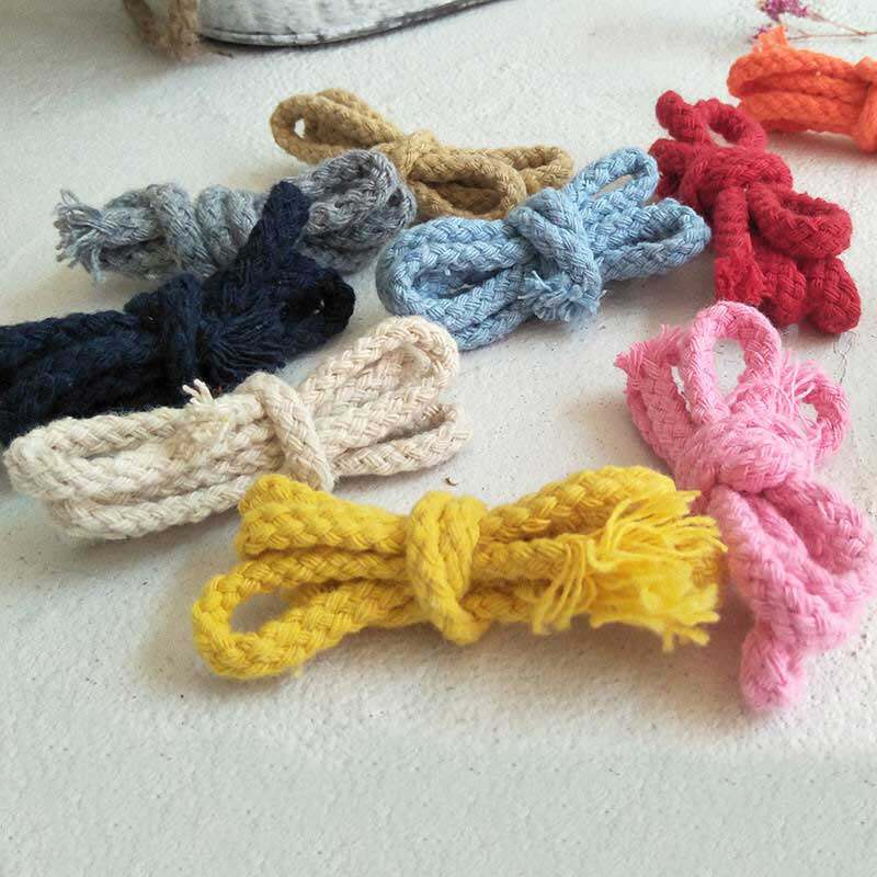 10 m 8 - piece of colored high - quality cotton rope with DIY hand knitting pocket rope rope rope rope rope