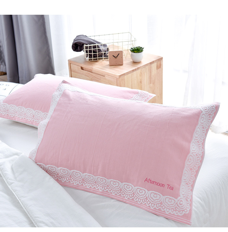 Khăn lau gối bông cao cấp của đôi tình nhân Khăn gối người lớn Khăn gối bông gạc Khăn gối áo gối