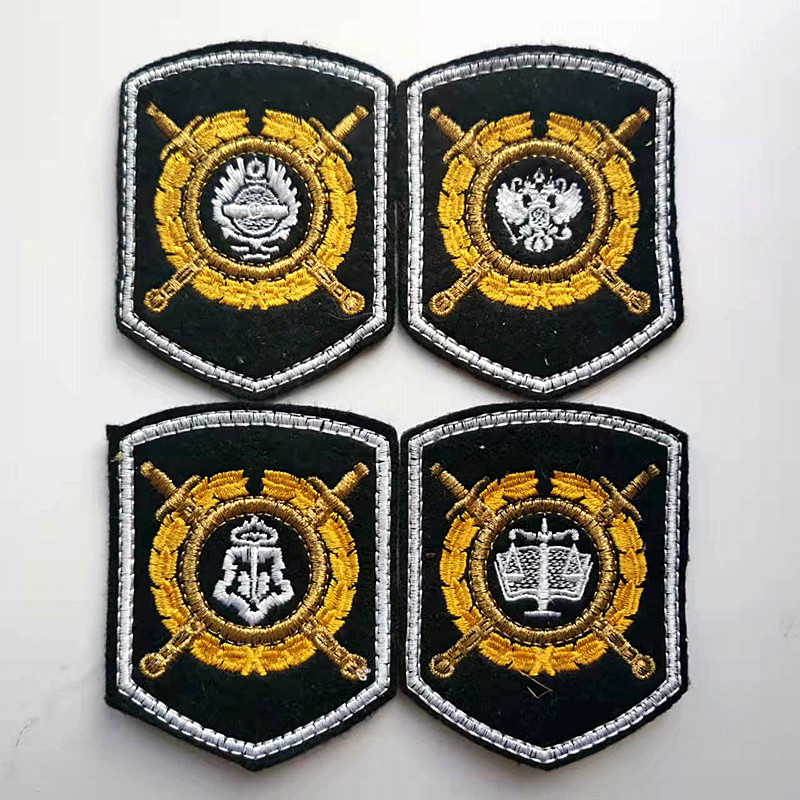 Russian Interior Ministry square arm Chapter Two-headed eagle and other functional military fans Supplies no Velcro buckle