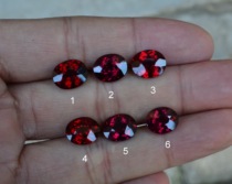 Natural full fire iron magnesium aluminum garnet bare stone 4 carats super flash pigeon blood red pure immaculate send certificate