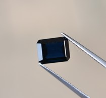 Mens square natural no burn Sapphire luo shi cabochon 3 81 karat color light blue vs level preferential